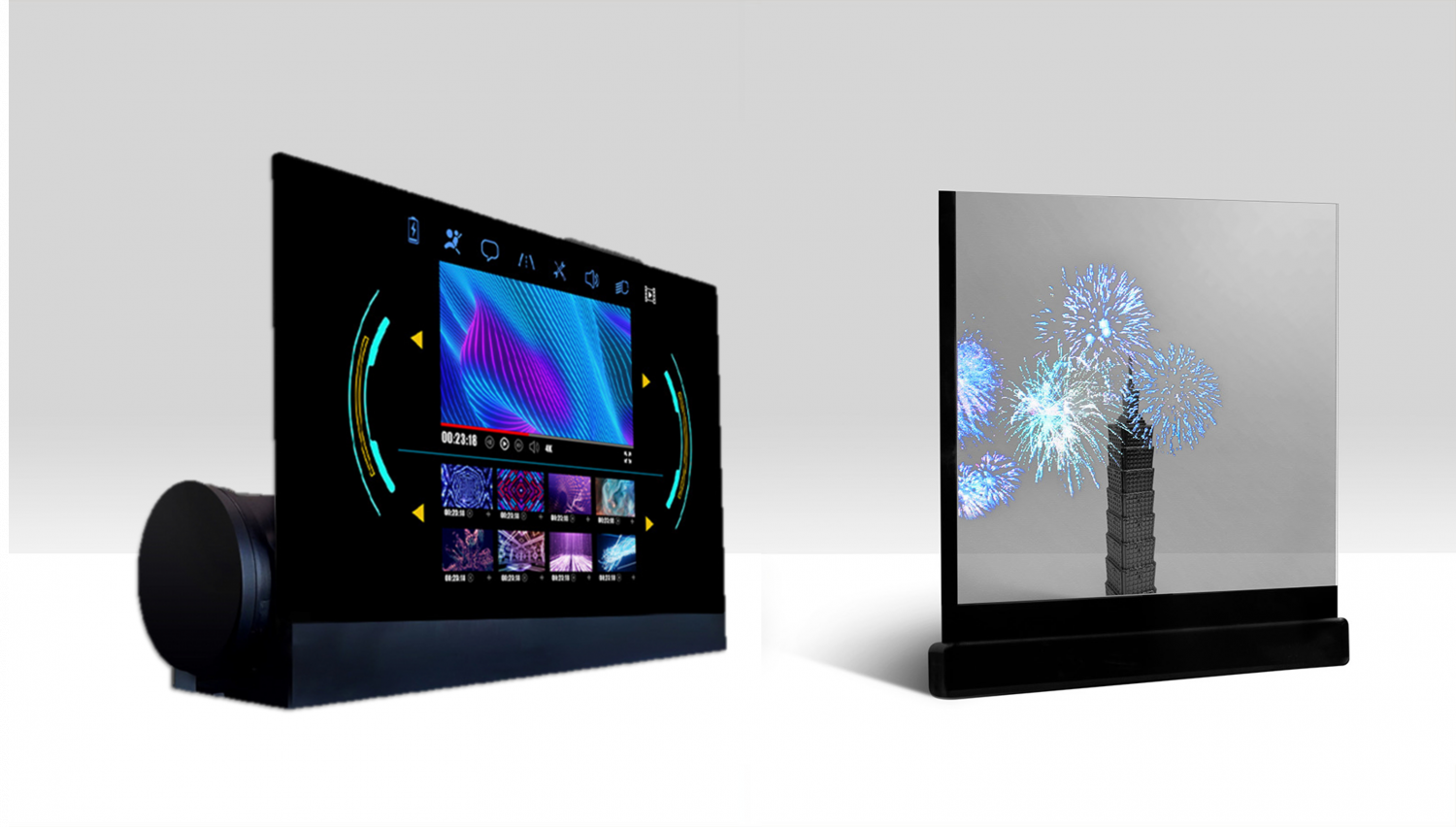 可卷式、折迭性、高透明